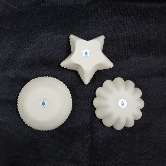 Partylite "Sea Drifters" Bisque Porcelain Votive Shell Starfish Candle Holders - Picture 3 of 9